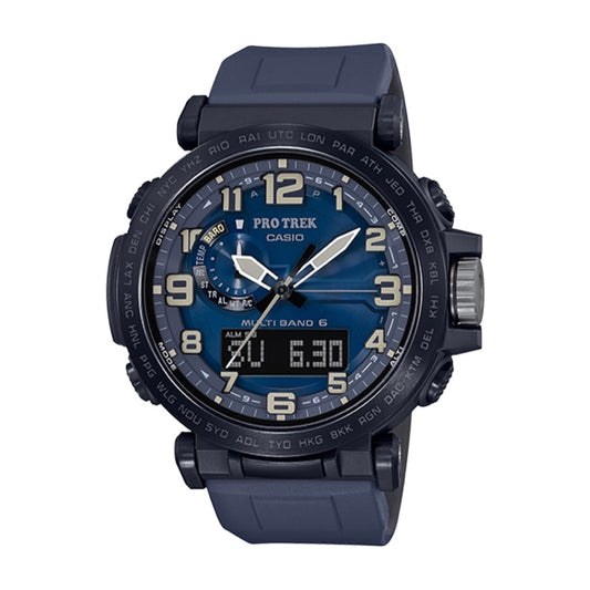 CASIO-PRO-TREK-MONTRE-HOMME-BLEU-JAUNE-WATCH-MEN-BLUE-YELLOW