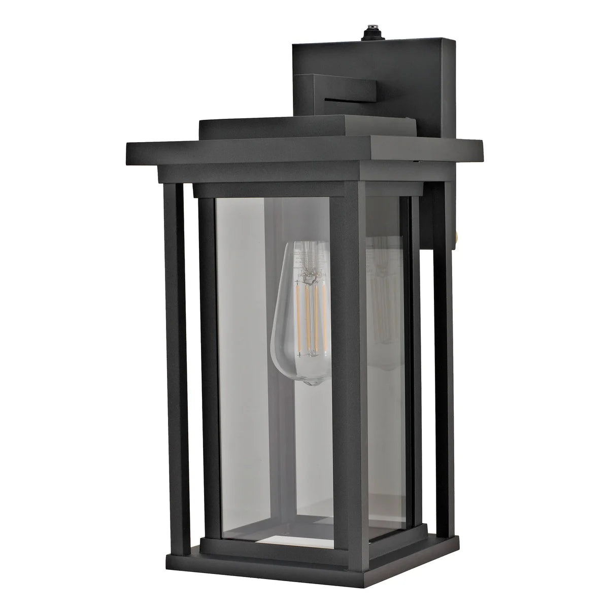 GOODEARTH LIGHTING - Lanterne Murale À DEL Extérieur-outdoor-LED-wall-lantern-noire-mat-black-matte-costco-1806310
