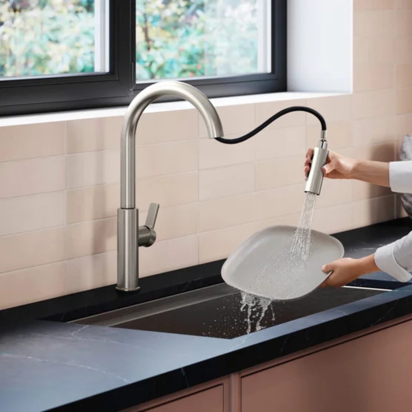 KOHLER - Robinet de Cuisine Rétractable Rodean-pull-down-kitchen-faucet-costco-acier-inoxydable-stainless-steel-costco-1806389-6