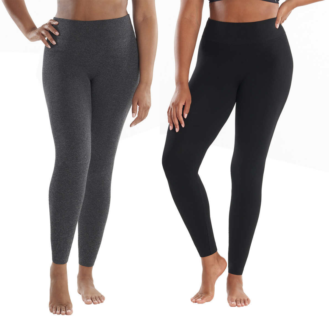 LEMON Paquet de 2 Leggings Doubles en Molleton Sans Coutures