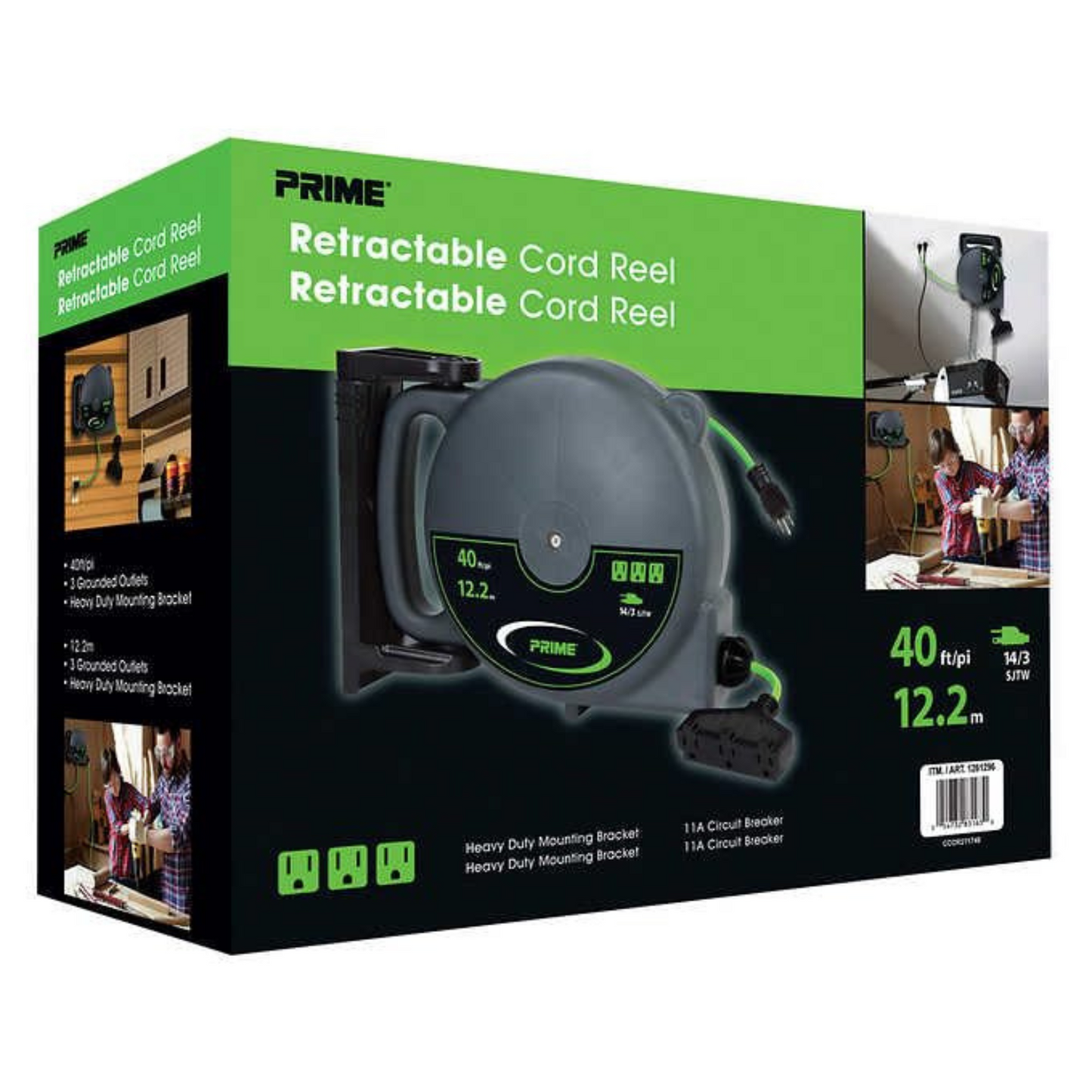 PRIME - Enrouleur de Câble Rétractable de 12,2 m-50-ft-retactable-cord-reel-costco-1261296