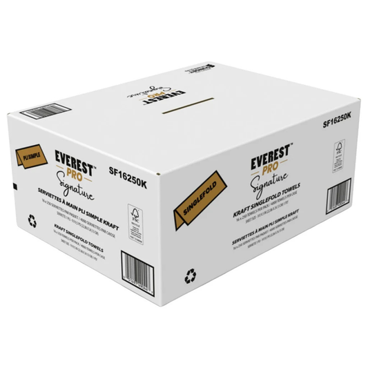 EVEREST PRO - 16 Paquets de Serviettes à Main Pli Simple Kraft Signature-pack-singlfold-hand-towel-costco-1944761