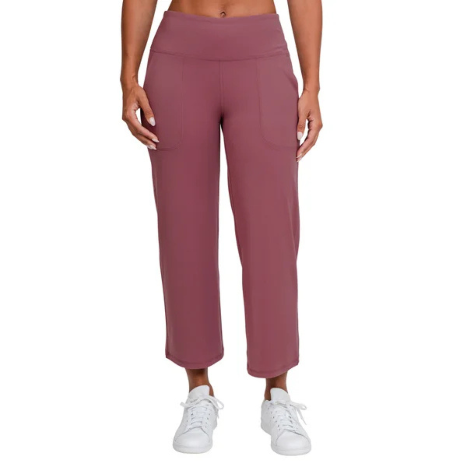 TUFF VEDA - Pantalon Court à Jambe Large pour Femme-CROP-PANTS-WIDE-LEG-WOMEN'S-COSTCO-1859680-ROSE-PINK