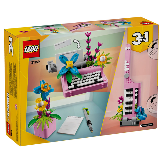 LEGO - La Machine à Écrire avec des Fleurs Creator 3 en 1 31169-typewritter-with-flowers-2707260-costco-2
