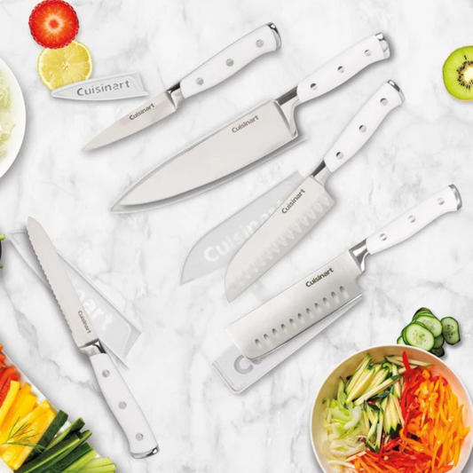 CUISINART - Ensemble de 5 Couteaux avec Fourreau-piece-knife-set-with-blade-guards-costco-1826602-v505130-white-blanc-2