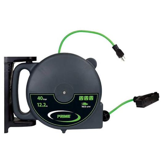 PRIME - Enrouleur de Câble Rétractable de 12,2 m-50-ft-retactable-cord-reel-costco-1261296-2