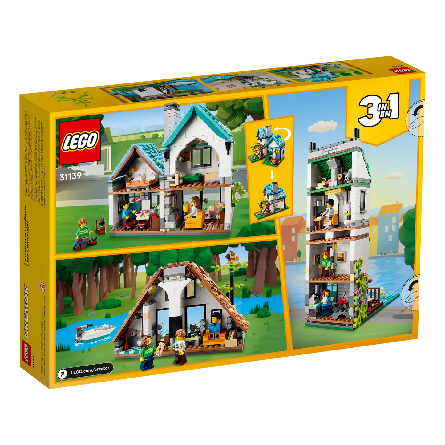 LEGO - La Maison Acceuillante Creator 3 en 1 31139-cozy-house-costco-2331139-2