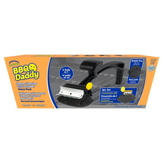 SCRUB DADDY - Ensemble Économique pour un Nettoyage à la Vapeur du Grill BBQ Daddy-steam-cleaning-grill-scrubber-value-pack-costco-2