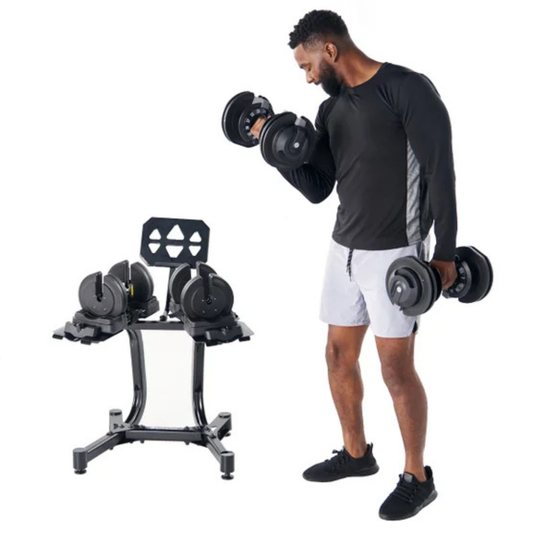 ECHELON - Ensemble d'Haltères Réglables avec Support *Tel Quel*-adjustable-dumbells-set-costco-stand-1999752-2
