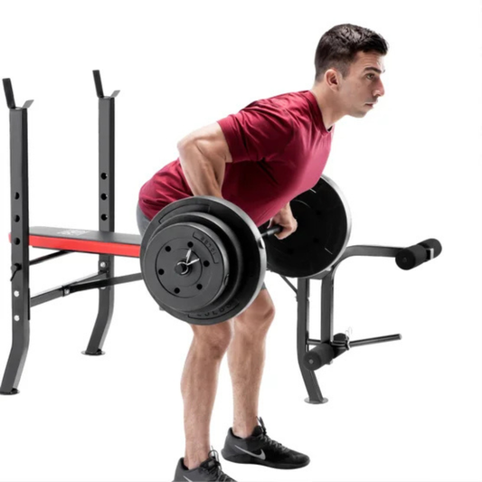 MARCY PRO - Banc de Musculation Standard avec Ensemble de Disques de 100 lb *Boite Ouverte*-bench-weight-set-45,4 kg-costco-1280967-pm-2084-2