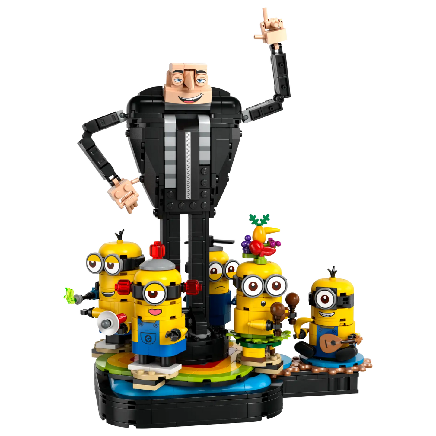 LEGO - Gru et Minions en Briques Despicable Me 4 75582-brick-built-and-3