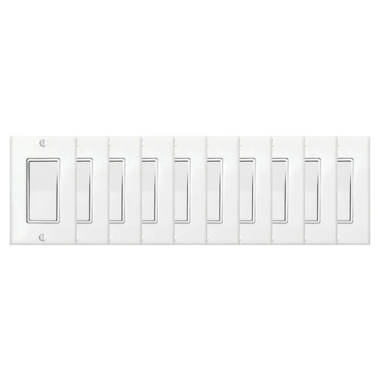 XTRICITY - Paquet de 10 Interrupteurs avec Plaque Murale Décorative-pack-switch-decorative-wall-paste-costco-1846756-3