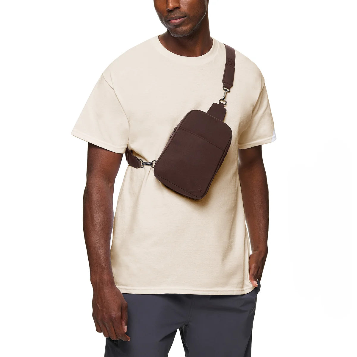 LOLË - Sac à Bandoulière Unisexe-sling-bag-costco-beige-1849141-1018352-brown-brun-4