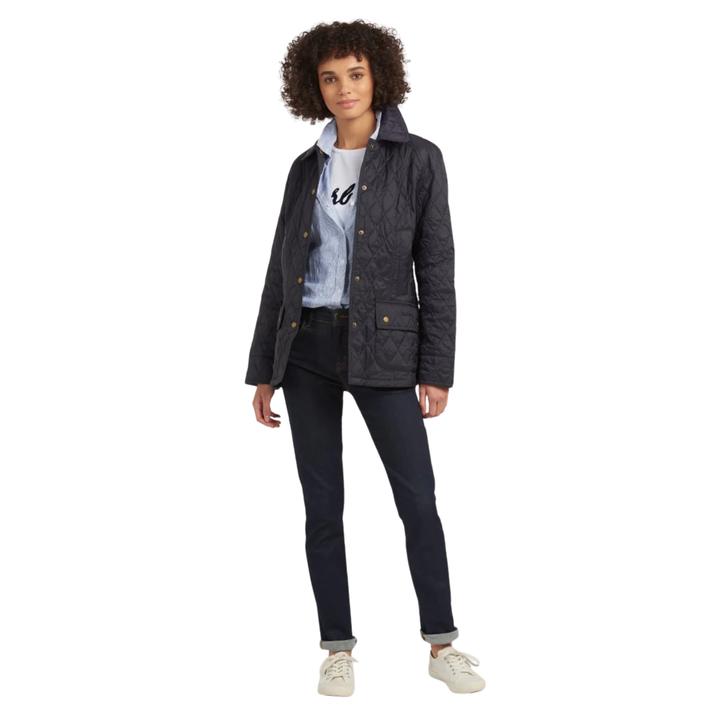 BARBOUR - Veste Matelassée Beadnell pour Femme-women's-quilted-jacket-costco-navy-bleu-marin-5