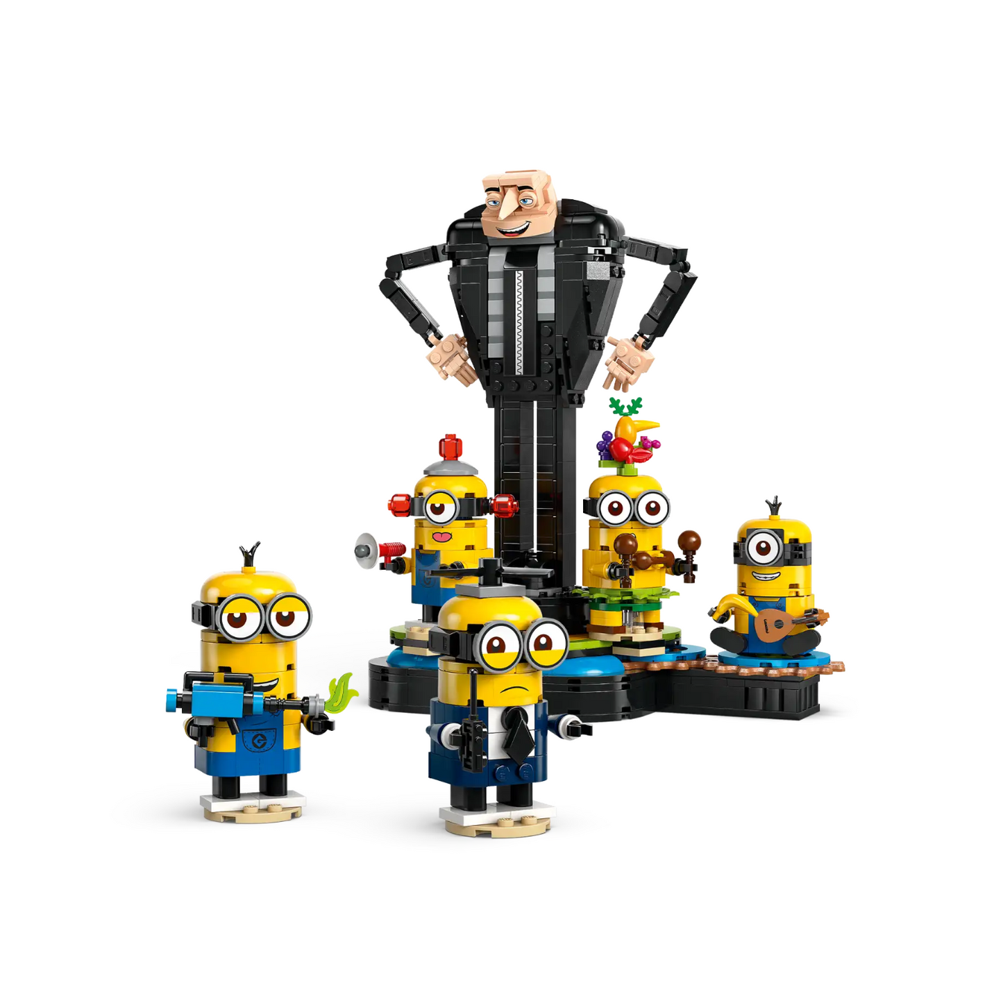 LEGO - Gru et Minions en Briques Despicable Me 4 75582-brick-built-and-4