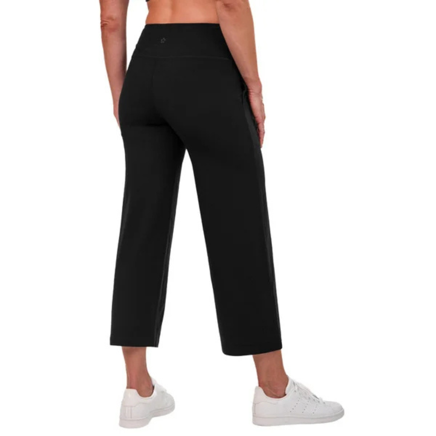 TUFF VEDA - Pantalon Court à Jambe Large pour Femme-CROP-PANTS-WIDE-LEG-WOMEN'S-COSTCO-1859680-NOIR-BLACK-2