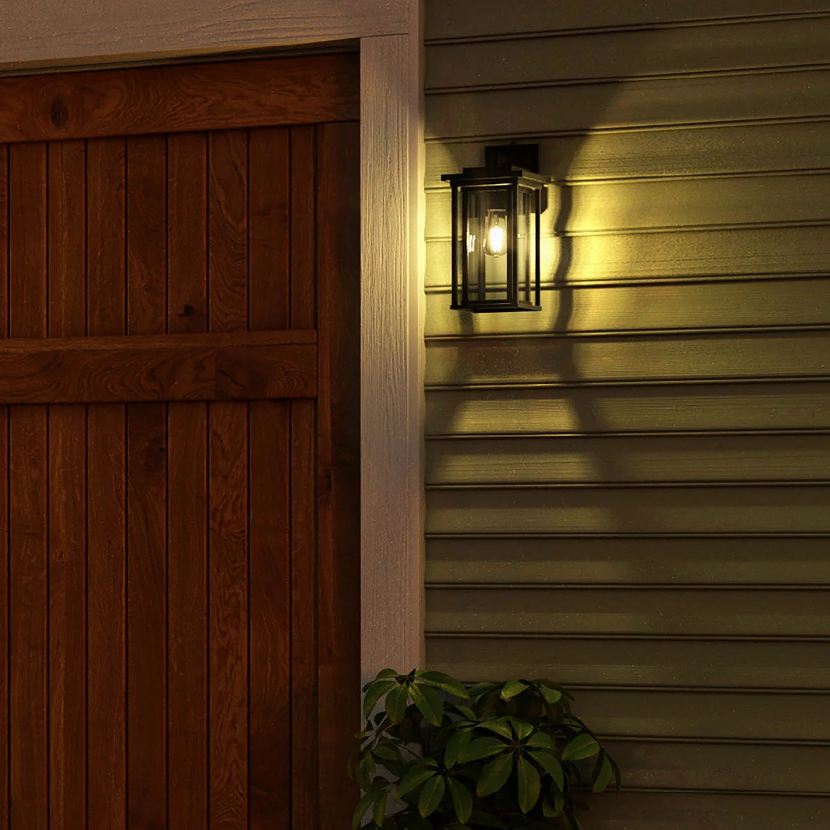 GOODEARTH LIGHTING - Lanterne Murale À DEL Extérieur-outdoor-LED-wall-lantern-noire-mat-black-matte-costco-1806310-6