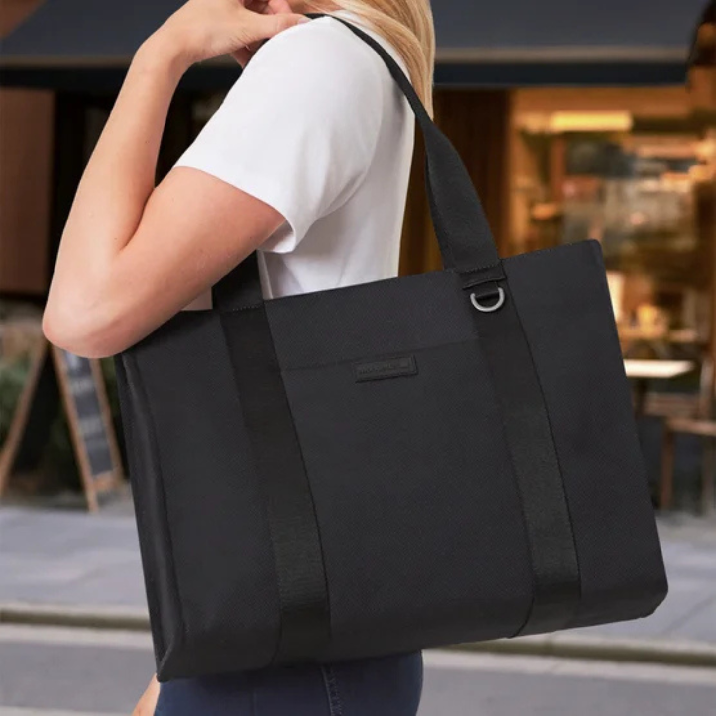 MONDETTA - Grand Sac Fourre-Tout en Toile-large-canvas-tote-bag-costco-4959700-noir-black-7