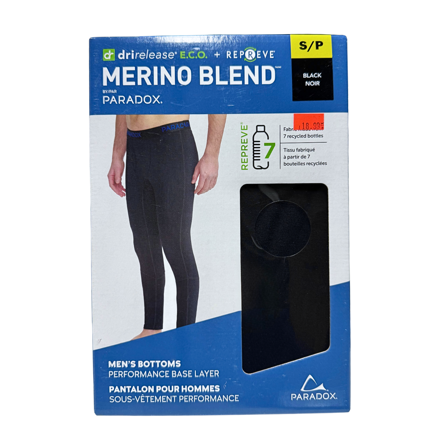 PARADOX - Pantalon pour Hommes Sous-Vêtement Performance-men's-bottoms-performance-base-layer-costco-356925-noir-black