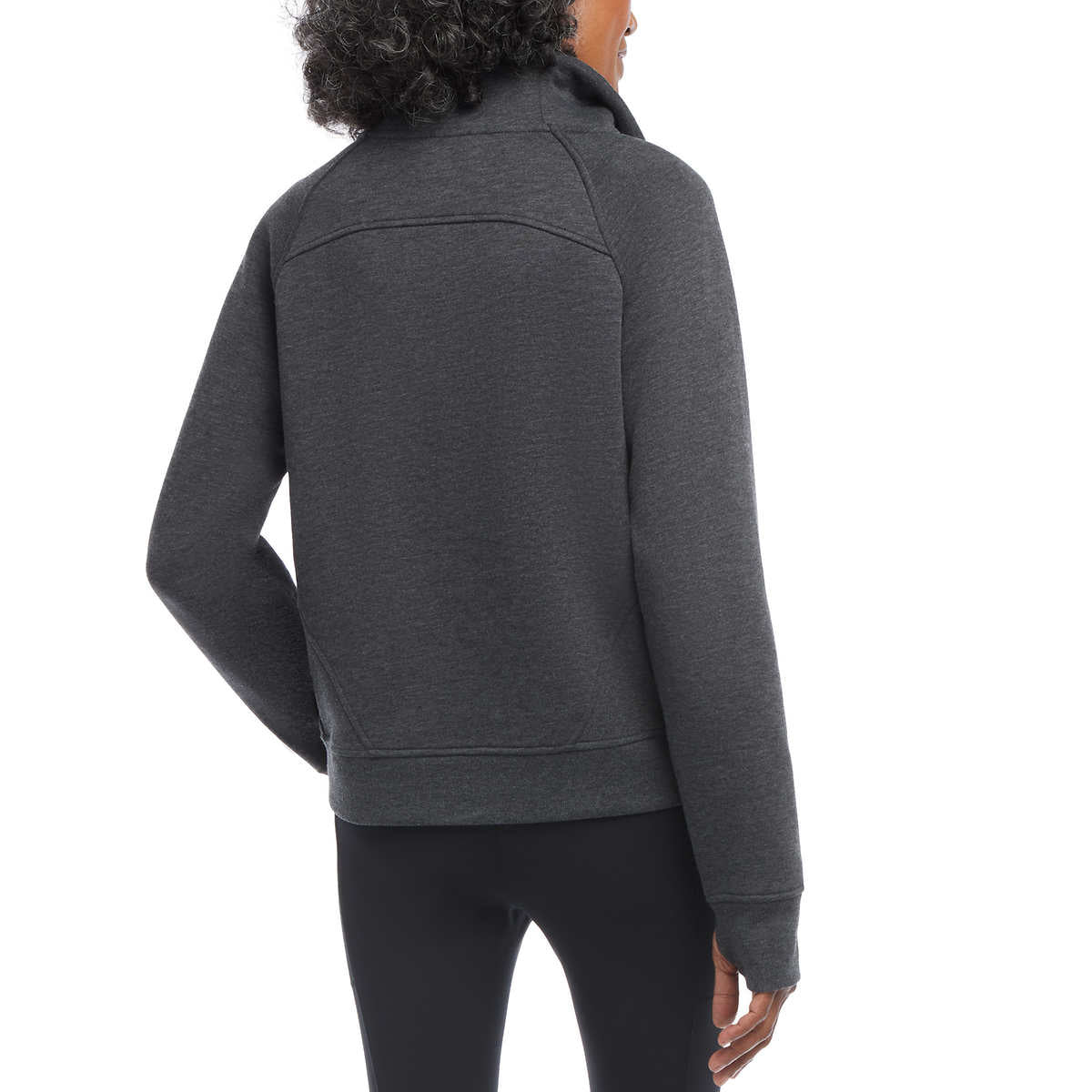 danskin-haut-col-cheminé-demi-fermeture-glissière-femme-women-half-zip-funnel-neck-top-2