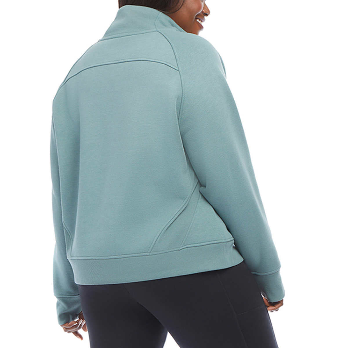 danskin-haut-col-cheminé-demi-fermeture-glissière-femme-women-half-zip-funnel-neck-top-6