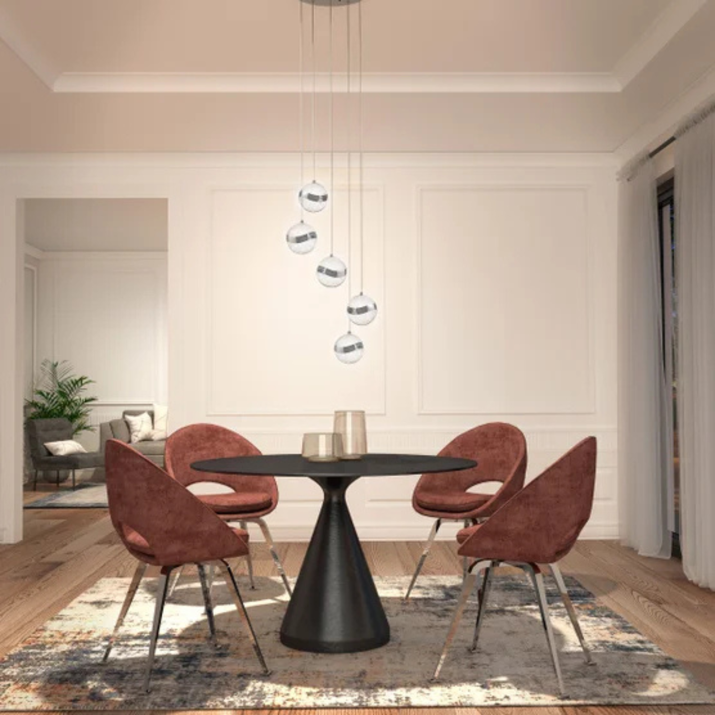 ARTIKA - Luminaire à DEL à 5 Lumières Wavey 5-light-led-pendant-fixture-1419722