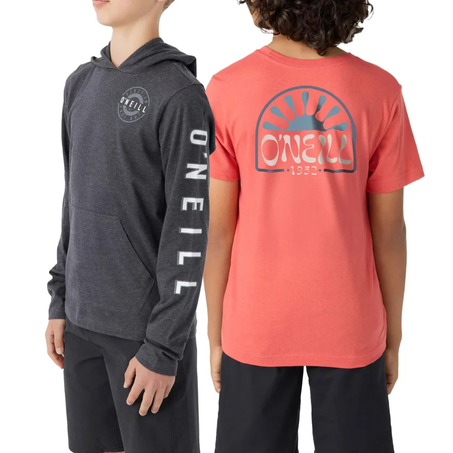 O'NEILL - Ensemble de 2 Chandails pour Garçon-Boys-t-shirt-and-hoodie-set-Orange-Gris-Grey-2001717-1916550