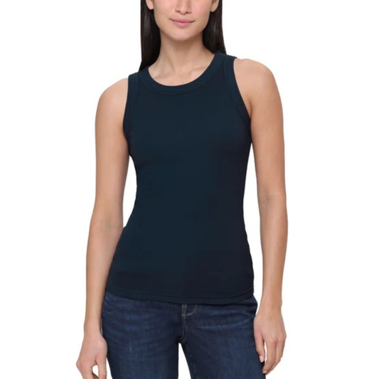 TAHARI - Ensemble de 3 Débardeurs Côtelés en Coton-3-Ribbed-cotton-tank-top-set-Marine-Beige-Brun-Navy-Beige-Brown-2988441