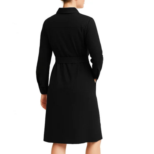 KERSH - Robe à Manches Longues pour Femme-Womens-Long-Sleeve-Dress-Noir-Black-1942127-1942122