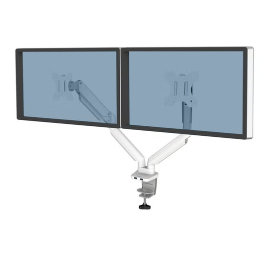 FELLOWES - Bras Porte -Écrans Double Platinum Séries - Platinum Series Dual Monitor Arm