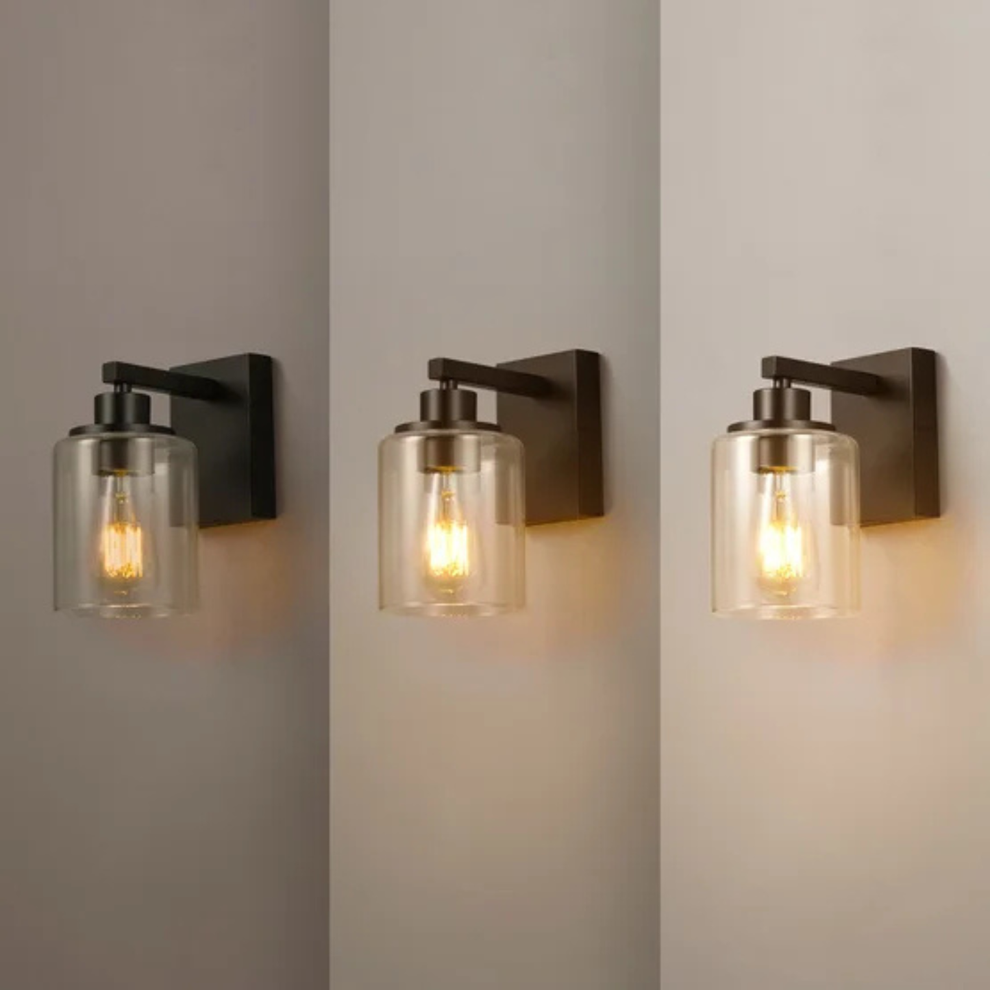 GLOBE - Paquet de 2 Appliques Rechargeables-2-Pack-Rechargeable sconces-Noir-Mat-Matte-Black-1938095