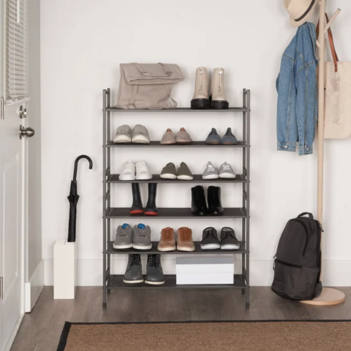NEATFREAK - Range-Chaussures en Métal à 3 Niveaux Empilable-3-tier-stackable-metal-shoe-rack-1141080-5103400