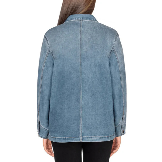 WELL WORN - Veste en Jeans pour Femme-Womens-Jeans-Jacket-Bleu-Pale-Blue-1868130