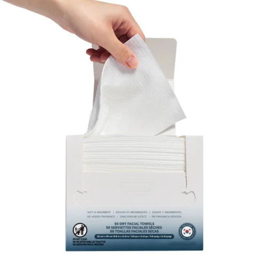 KIRKLAND SIGNATURE - paquet de 50 Serviettes Faciales Sèches-50-Pack-Dry-Facial-Towel-2029361