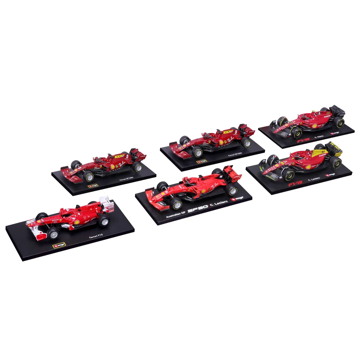 BURAGO - Ensemble de 6 Voitures de Course Formula 1 Ferrari-CAST-cars-race-costco-1601290-4