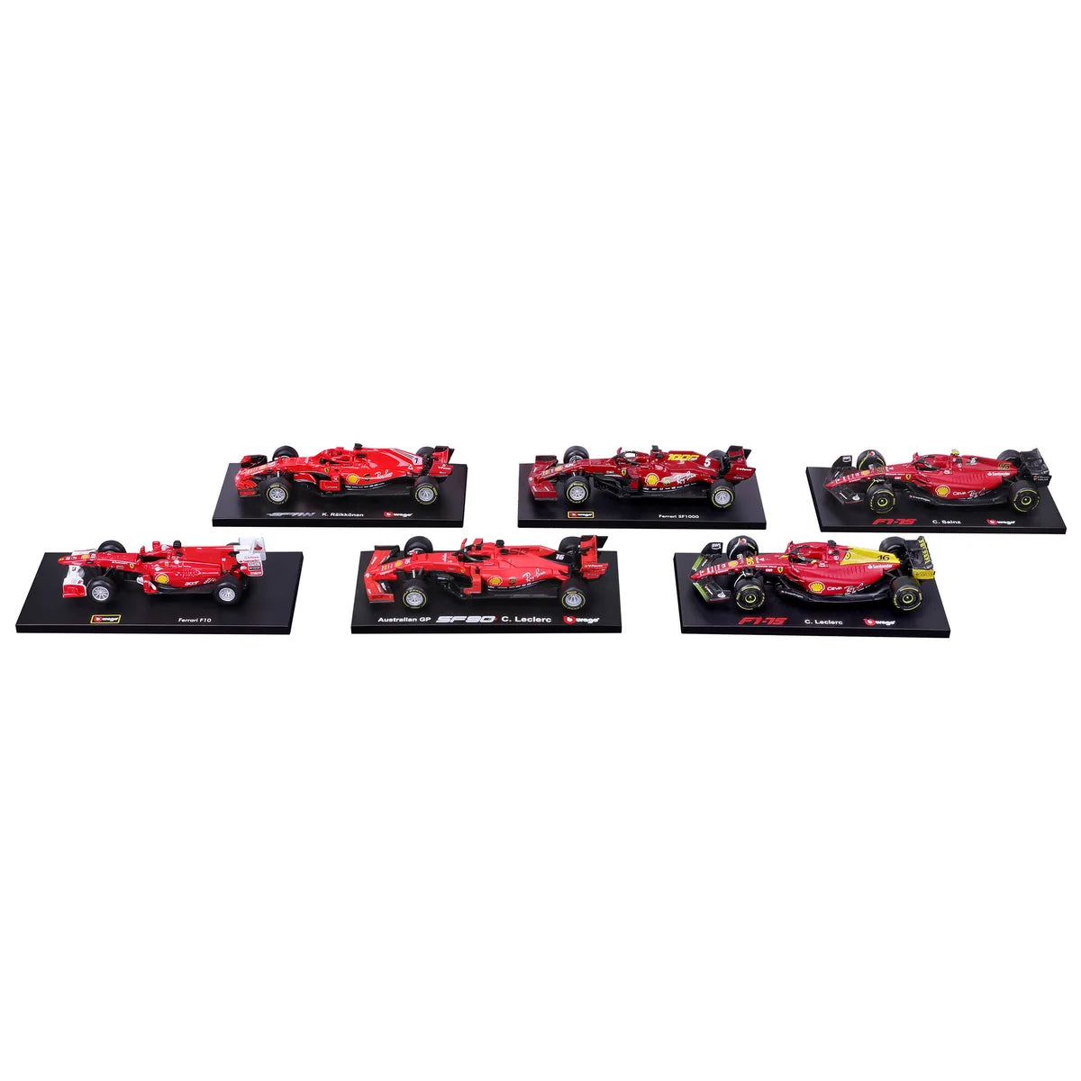 BURAGO - Ensemble de 6 Voitures de Course Formula 1 Ferrari-CAST-cars-race-costco-1601290-3