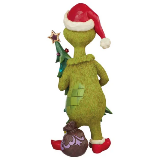 Grincheux avec sapin de Noël par Jim Shore, figurine de 50,8 cm | Jim Shore Grinch with Christmas tree figurine, 20 in