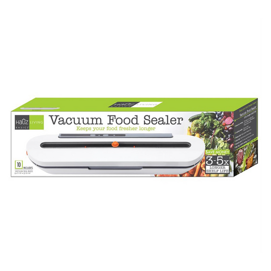 HAUZ – Appareil de mise sous vide pour aliments avec 10 sacs inclus | HAUZ – Food vacuum sealer with 10 bags included