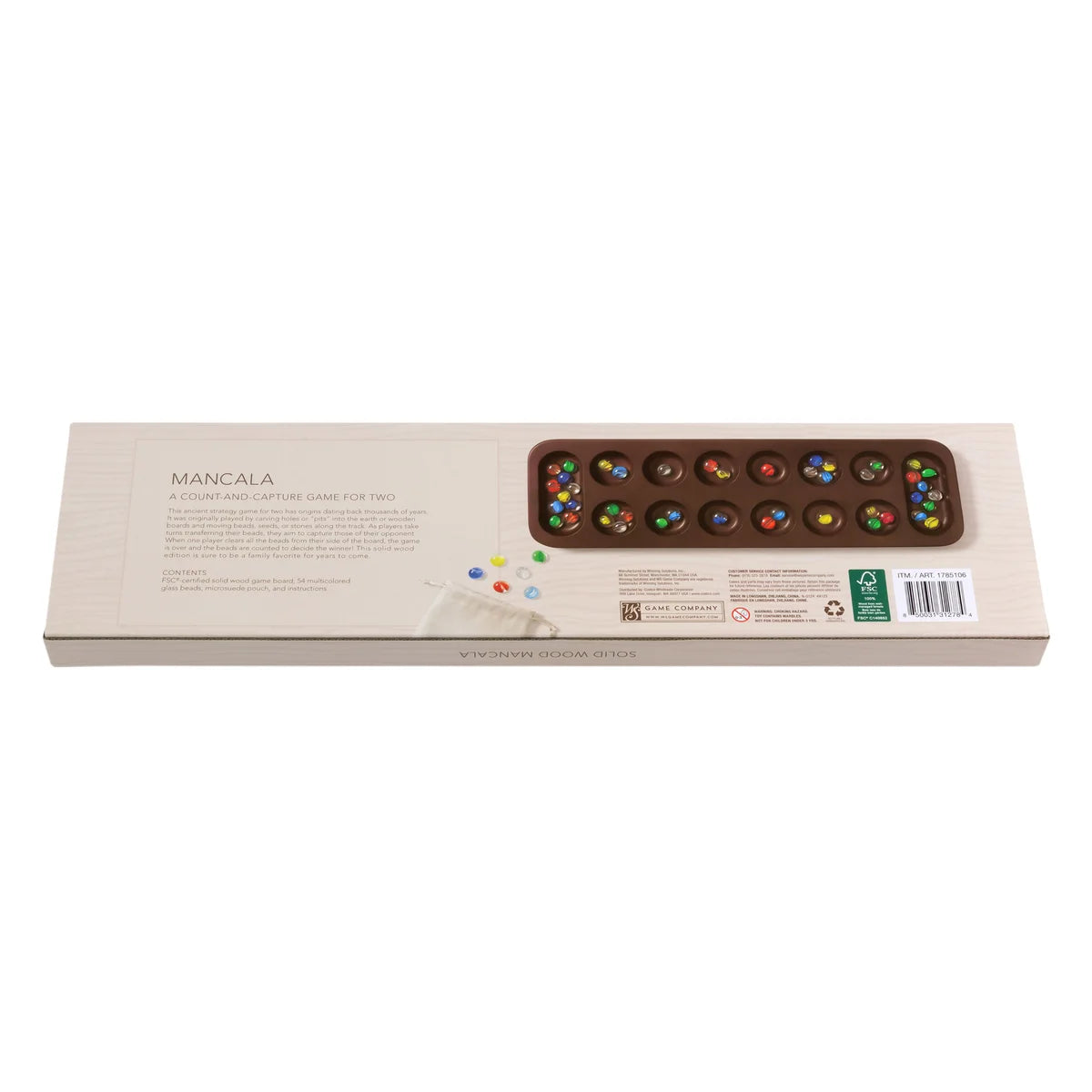 GAME COMPANY - Plateau de Jeu en Bois Massif Mancala-SOLID-WOOD-GAME-BOARD-COSTCO-1785106-5