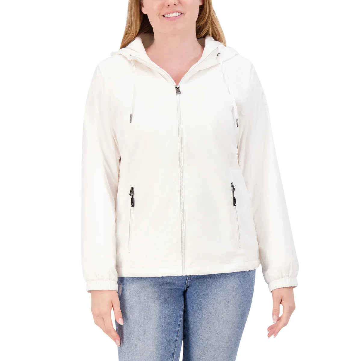 NAUTICA - Veste Coupe-Vent Doublée pour Femme-WOMEN'S-WINDBREAKER-LINED-COSTCO-1869303-WHITE-BLANC-4
