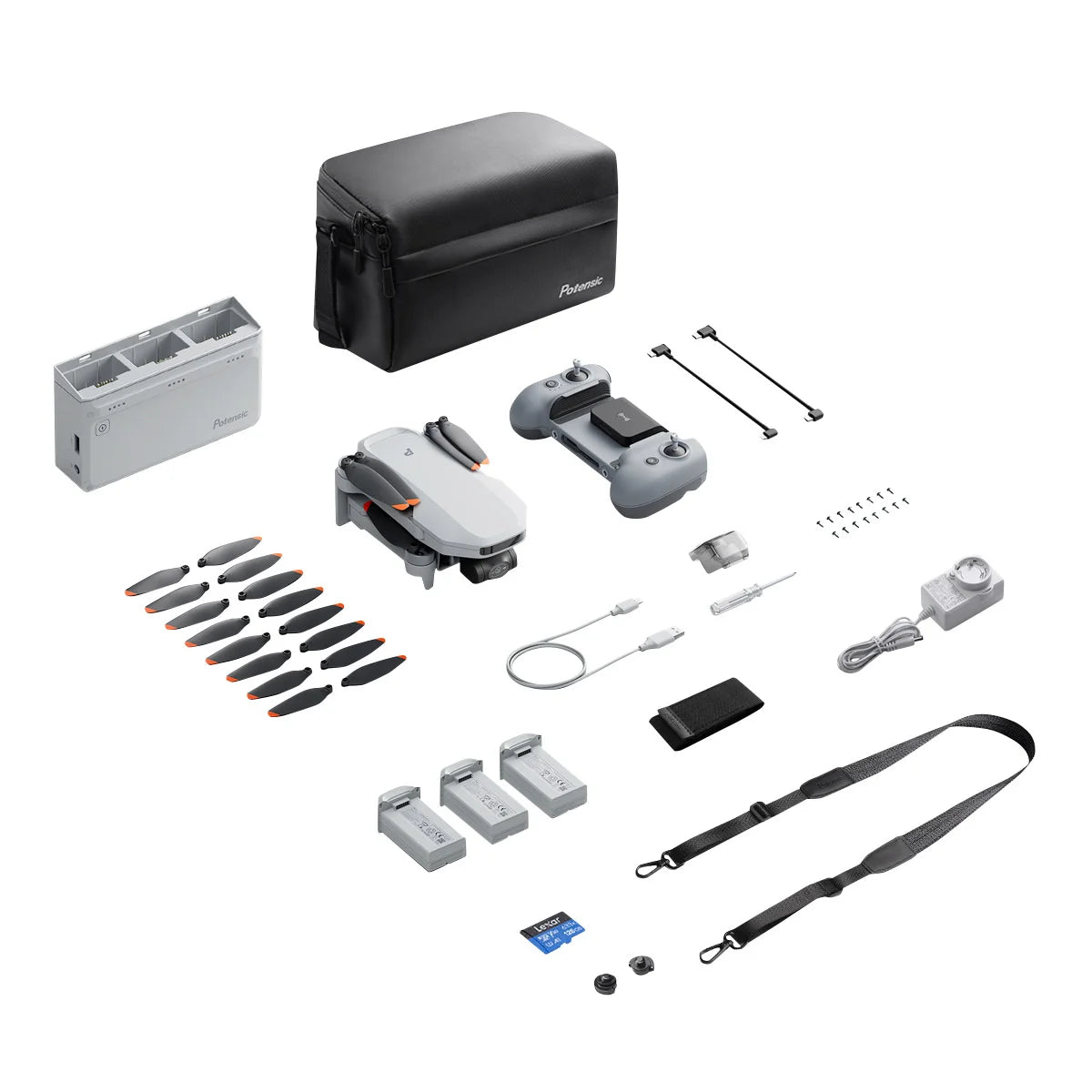 POTENSIC - Ensemble de Drone Fly More Atom 2-BUNDLE-COSTCO-9533333-3