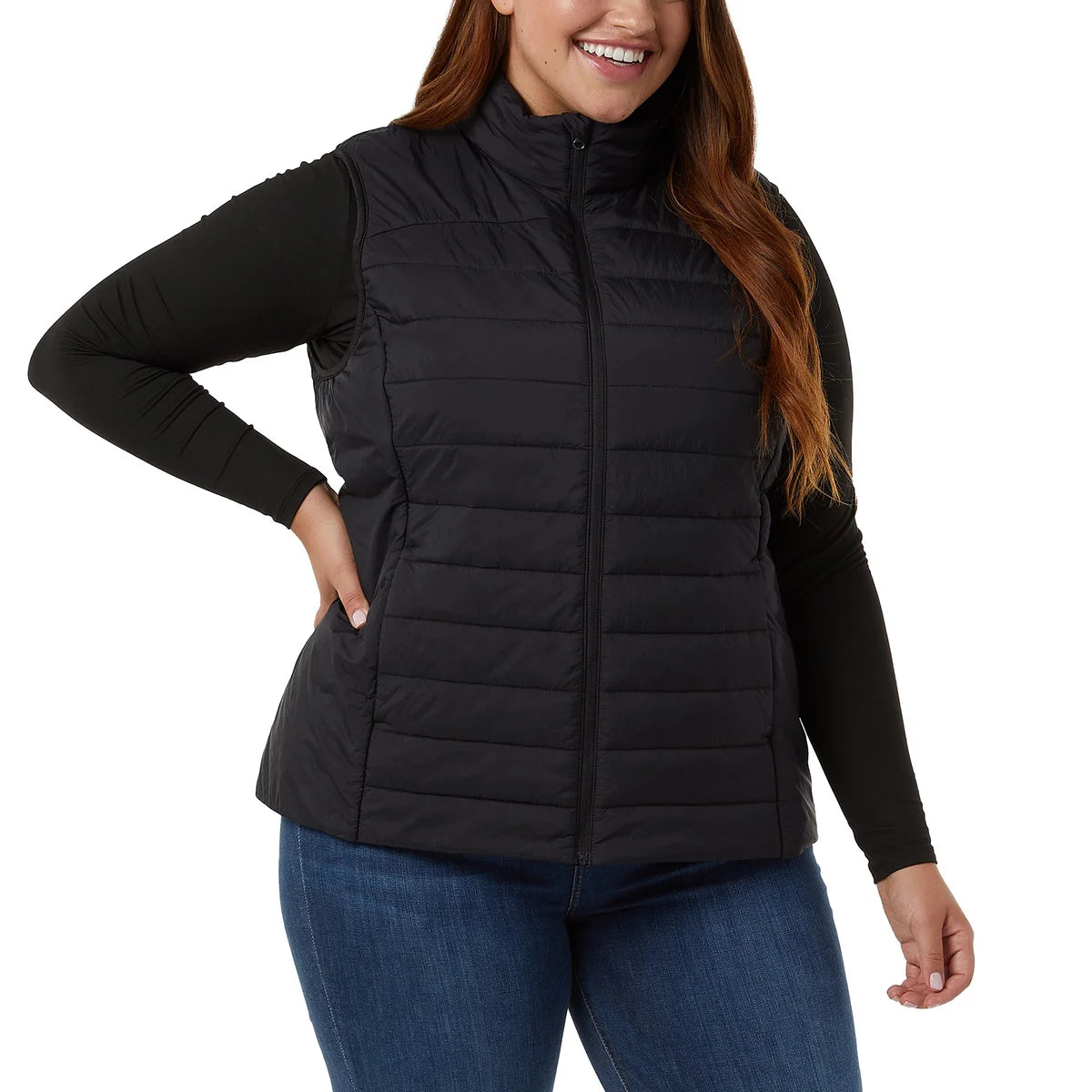 32° HEAT - Veste Sans Manche Air Nano pour Femme-women's-sleeveless-vest-lightweight-costco-1087000-black-noir