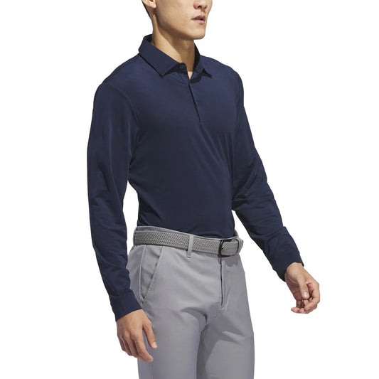 ADIDAS - Polo à Manches Longues pour Homme-men's-longsleeve-polo-shirt-costco-1838140-it7213-blue-bleu-2