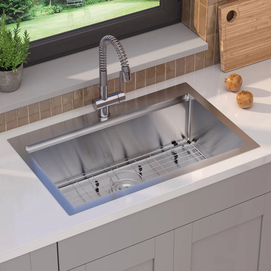 ARTIKA - Évier à Cuve Simple en Acier Inoxydable avec Accessoires-STAINLESS-STEEL-SINGLE-BOWL-SINK-KIT-NEWPORT-COSTCO-1845925-2