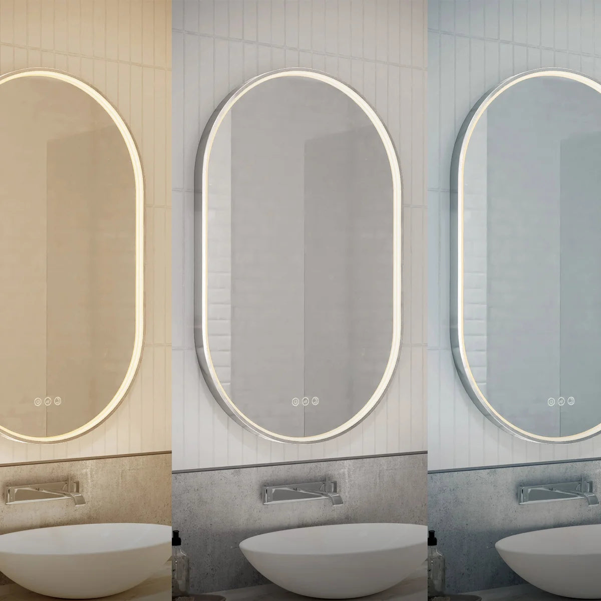 ARTIKA - Miroir à Del avec Fonction Antibuée Royce Oval