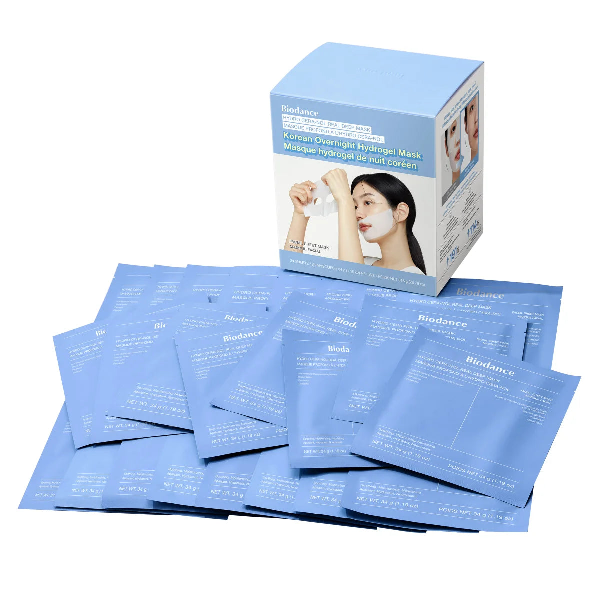 BIODANCE - Paquet de 24 Masques Profond à l'Hydro Cera-Nol-real-deep-mask-korean-overnight-hydrogel-nuit-coréen-costco-03637658-4