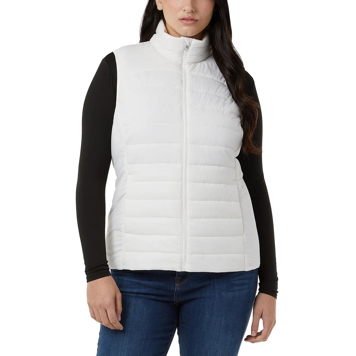 32° HEAT - Veste Sans Manche Air Nano pour Femme-women's-sleeveless-vest-lightweight-costco-1087000-white-blanc