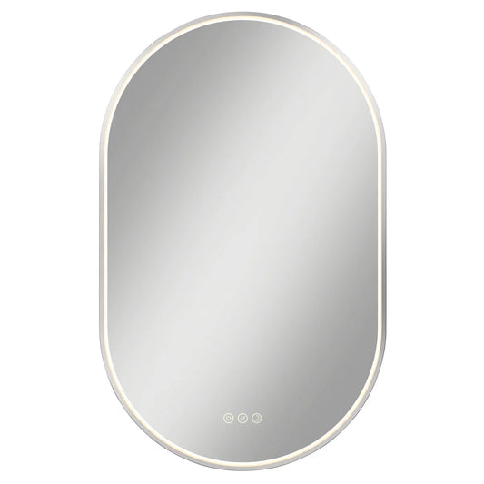 ARTIKA - Miroir à Del avec Fonction Antibuée Royce Oval-Royce Oval Led Wall Mirror with Integrated Defogger