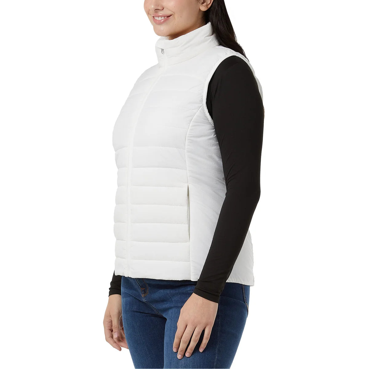 32° HEAT - Veste Sans Manche Air Nano pour Femme-women's-sleeveless-vest-lightweight-costco-1087000-white-blanc-2