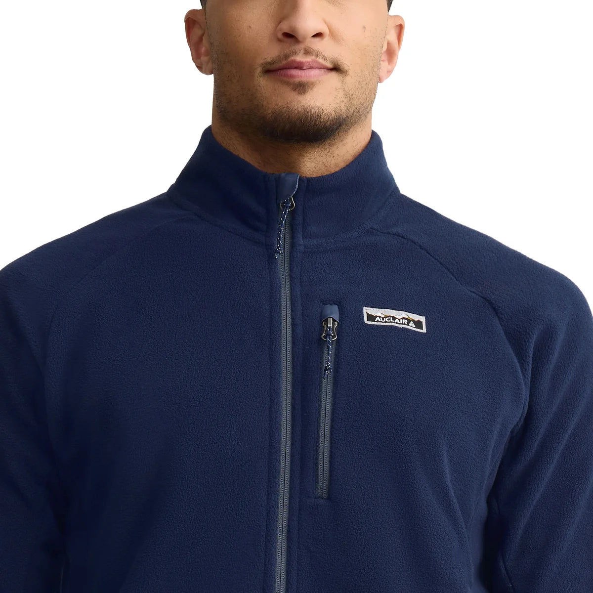 AUCLAIR - Veste à Fermeture Éclair pour Homme-men's-full-zip-fleece-jacket-costco-1706482-bleu-blue-5